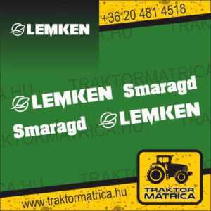 Lemken Smaragd matricakészlet (levonó, decal, Aufkleber)
