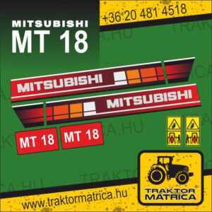 Mitsubishi MT 18 matricakészlet (levonó, decal, Aufkleber)